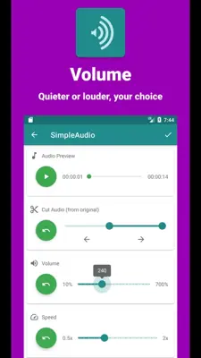 Simple Audio Editor android App screenshot 2