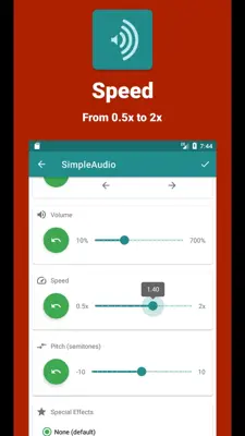 Simple Audio Editor android App screenshot 3