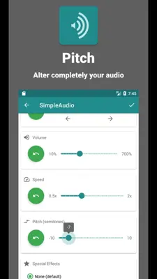 Simple Audio Editor android App screenshot 4