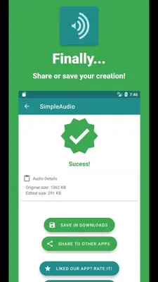 Simple Audio Editor android App screenshot 6